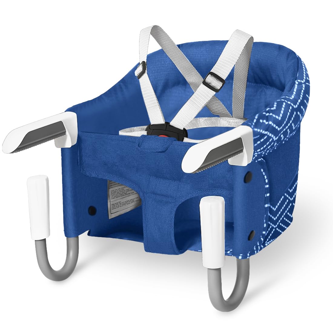 MTWML Hook On High Chair with Tray,Portable Baby High Chair That Attaches to Table,Clip On Fast Table High Chair for Babies and Toddlers.Baby Feeding Seat for Dining Table and Counter(Stripe-Blue)