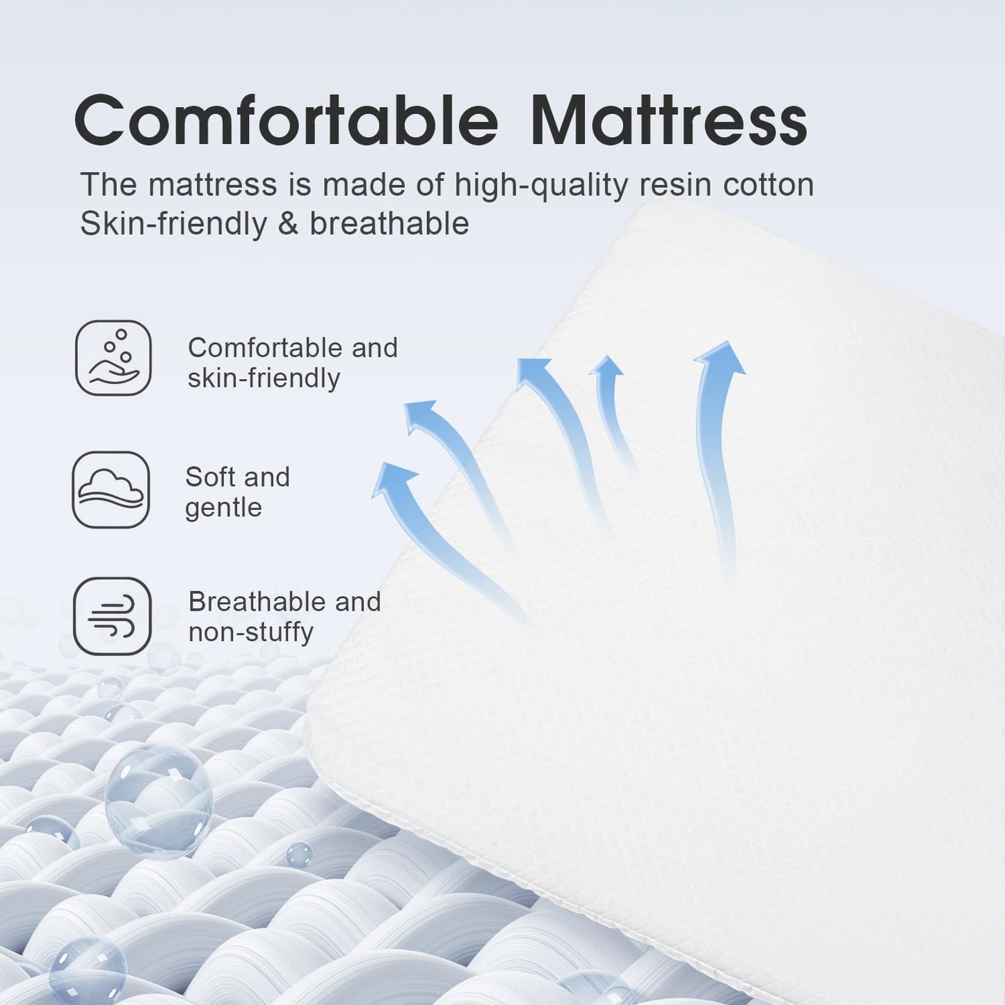 MTWML Twin Crib Mattress Cover Replacement