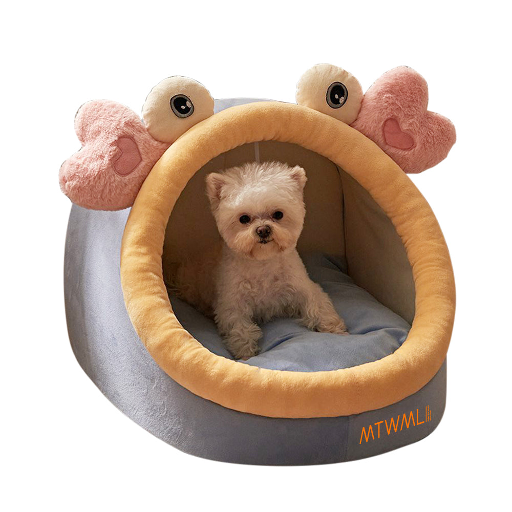 MTWML Dog Beds for Small Dogs, Cat Bed Cave, Washable Cute Cat Bed, Cozy Nook Pet Bed for Dogs or Cats, Anti-Slip Puppy Bed Fits up to 12 lbs Pets