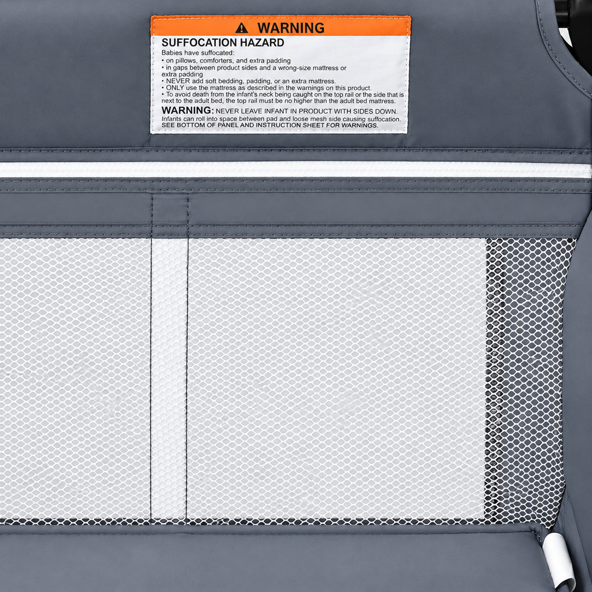 3 in 1 Portable Baby Playard with Bassinet(Deep Grey)