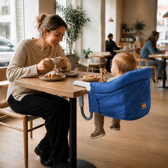 Hook-On High Chair(Pure-Blue)