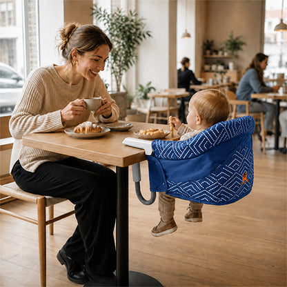 Hook-On High Chair(Stripe-Blue)