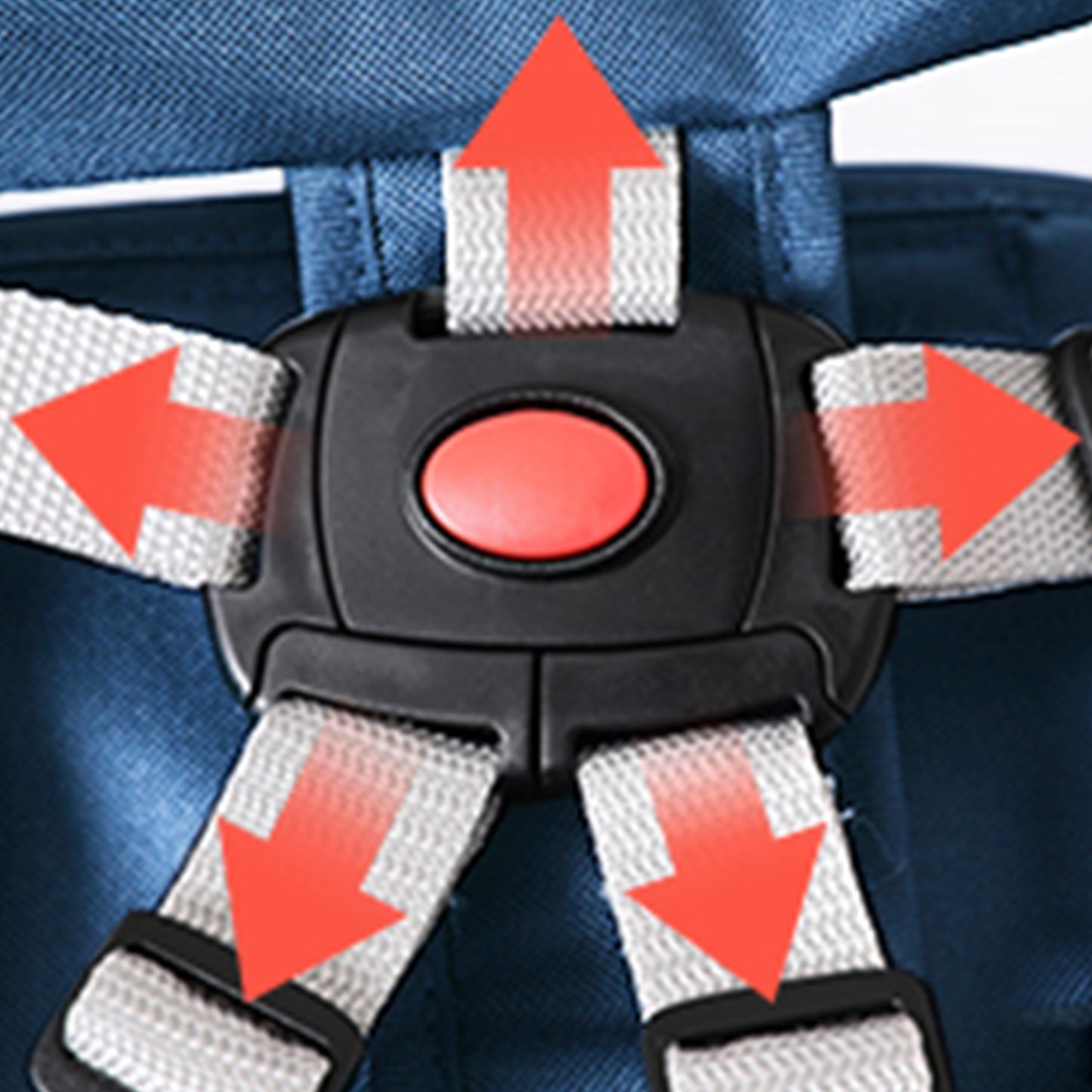 Hook On High Chair with Tray(Stripe-Blue)