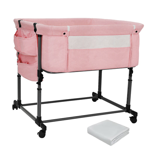 Twin Bassinet for 2 Babies(Pink)