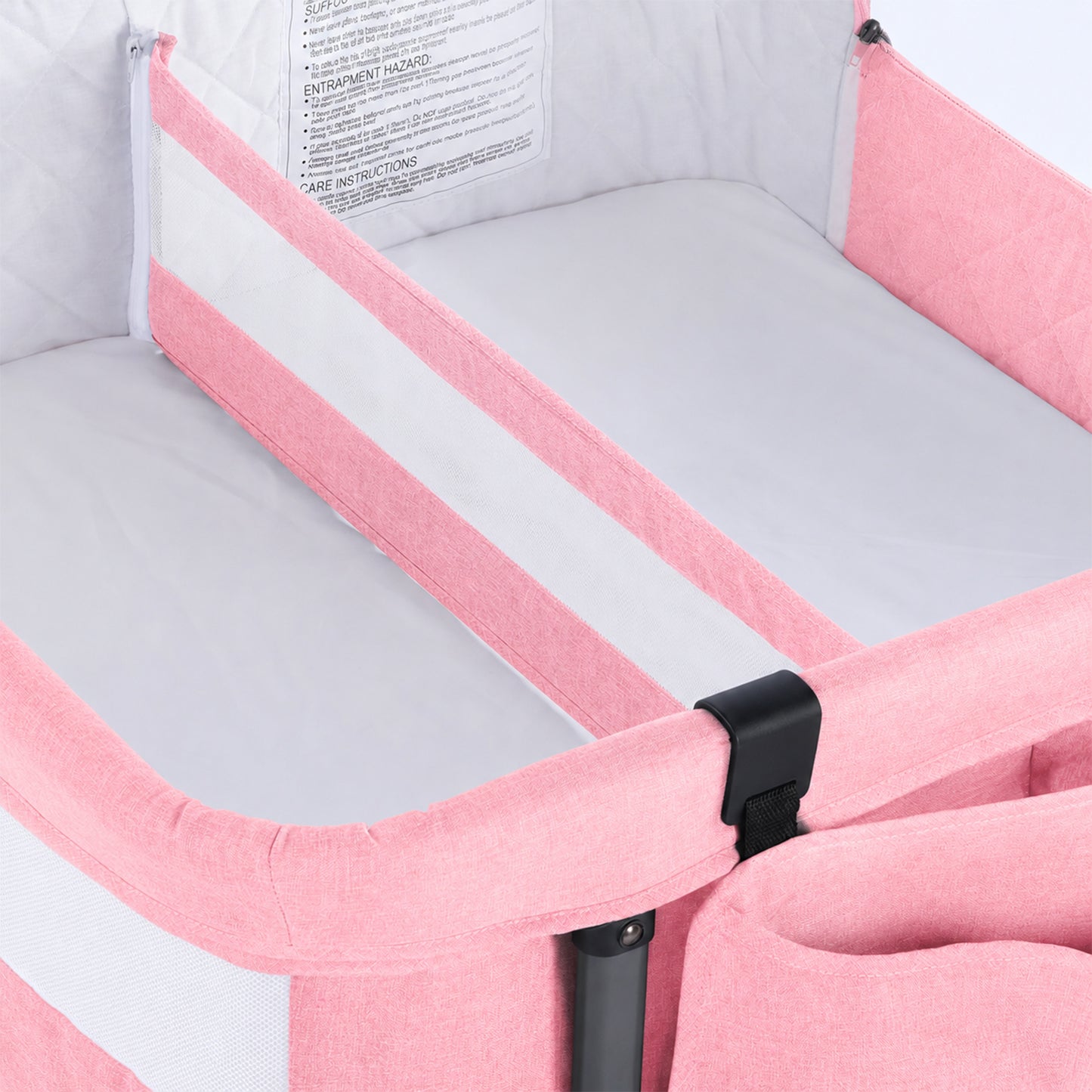 Twin Bassinet for 2 Babies(Pink)