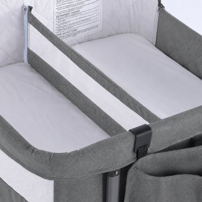 Twin Bassinet for 2 Babies(Deep Grey)