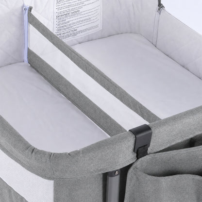Twin Bassinet for 2 Babies(Light Grey)