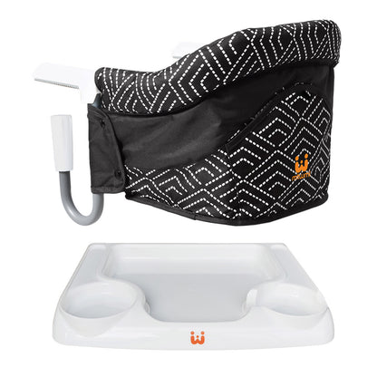 Hook On High Chair with Tray(Stripe-Black)