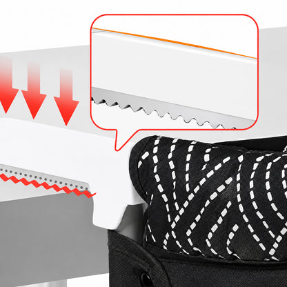 Hook-On High Chair with Tray(Stripe-Black)