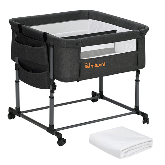 Twin Bassinet for 2 Babies(Black)