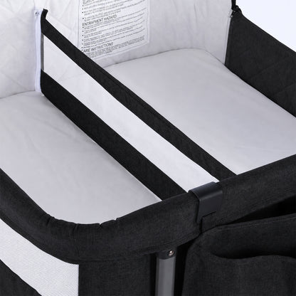 Twin Bassinet for 2 Babies(Black)