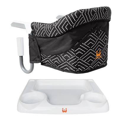 Hook On High Chair with Tray(Stripe-Black)